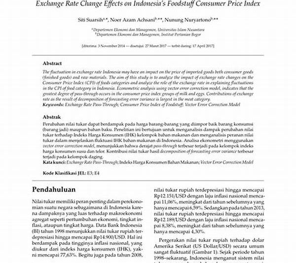 Perubahan Nilai Tukar Dan Pengaruhnya Ke Harga Konsumen